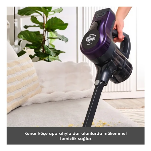 Karaca Vantuz Power Up Max Grape Purple Dikey Süpürge - Görsel 8