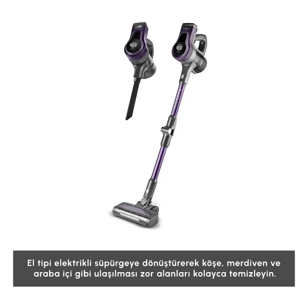 Karaca Vantuz Power Up Max Grape Purple Dikey Süpürge - Görsel 10