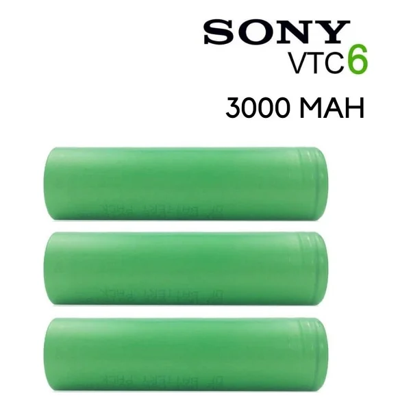 Sony Vtc6 18650 3.7v 3000 mAh 3'lü Li-Ion Şarjlı Pil - Görsel 3