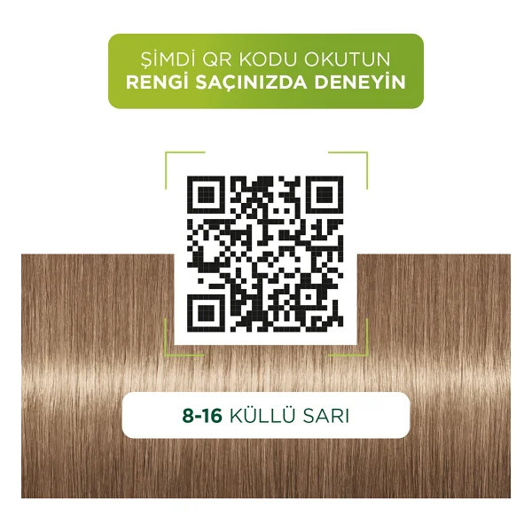 Palette Kalıcı Doğal Renkler 8.16 Küllü Sarı Saç Boyası - Görsel 5