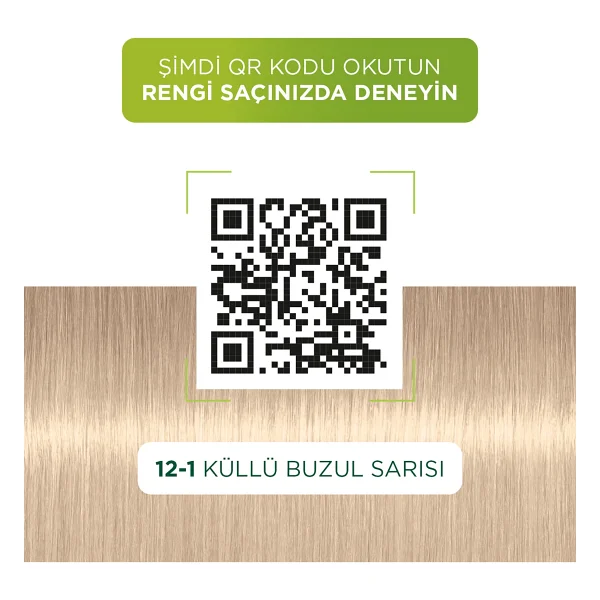 Palette Kalıcı Doğal Renkler 12.1 Küllü Buzul Sarısı Saç Boyası - Görsel 4