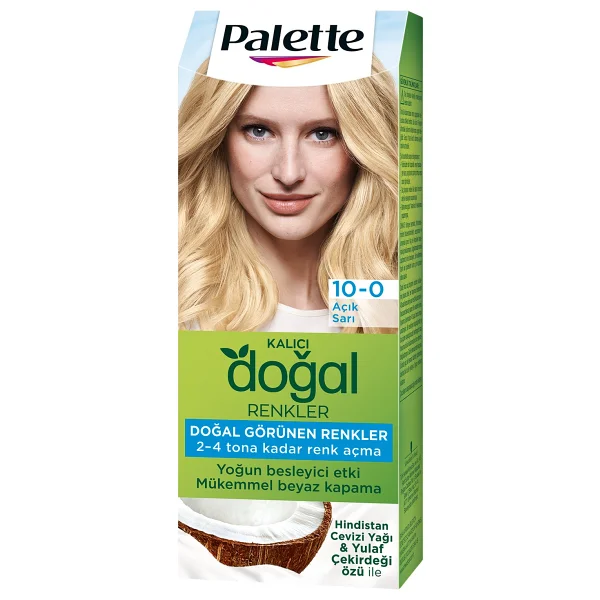 Palette Kalıcı Doğal Renkler 10.0 Açık Sarı Saç Boyası - Görsel 3