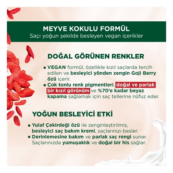 Palette Kalıcı Doğal Renkler 6.88 Ateş Kızılı Saç Boyası - Görsel 6