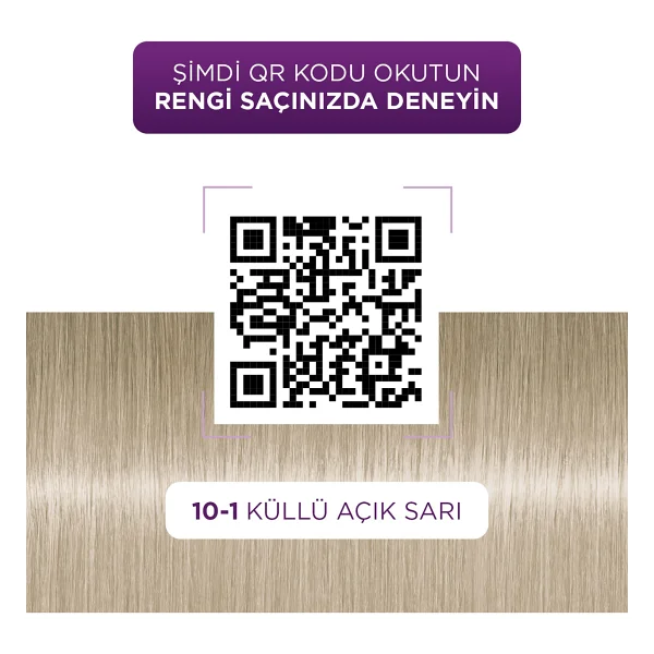 Palette Göz Alıcı Renkler 10.1 Küllü Açık Sarı Saç Boyası - Görsel 6