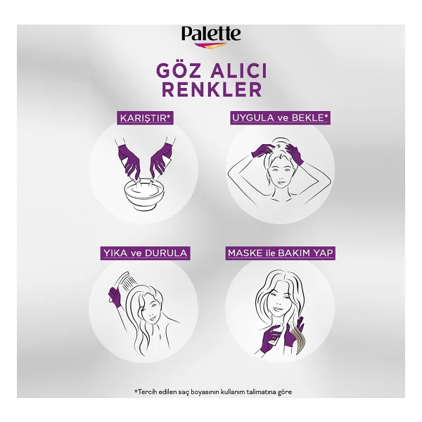 Palette Göz Alıcı Renkler 10.1 Küllü Açık Sarı Saç Boyası - Görsel 9