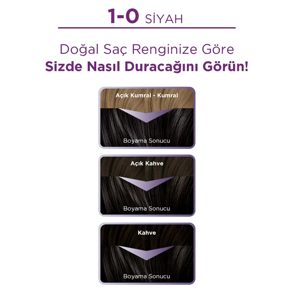 Palette Göz Alıcı Renkler 1.0 Siyah Saç Boyası - Görsel 7