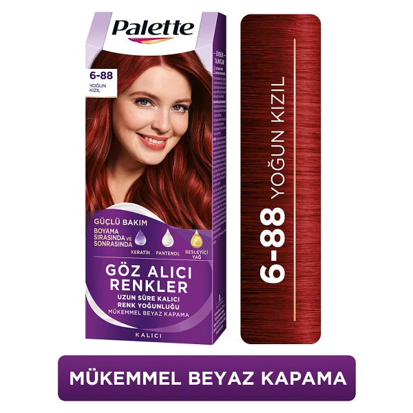 Palette Göz Alıcı Renkler 6.88 Sonbahar Kızılı Saç Boyası - Görsel 2