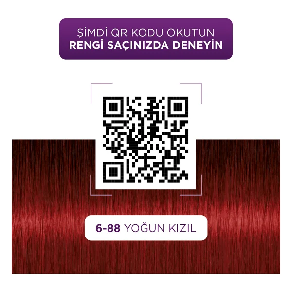 Palette Göz Alıcı Renkler 6.88 Sonbahar Kızılı Saç Boyası - Görsel 5