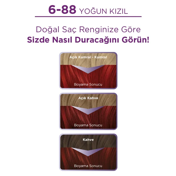 Palette Göz Alıcı Renkler 6.88 Sonbahar Kızılı Saç Boyası - Görsel 6