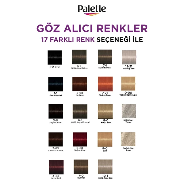 Palette Göz Alıcı Renkler 6.88 Sonbahar Kızılı Saç Boyası - Görsel 9