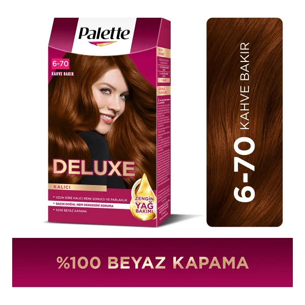 Palette Deluxe 6.70 Kahve Bakır Saç Boyası - Görsel 2