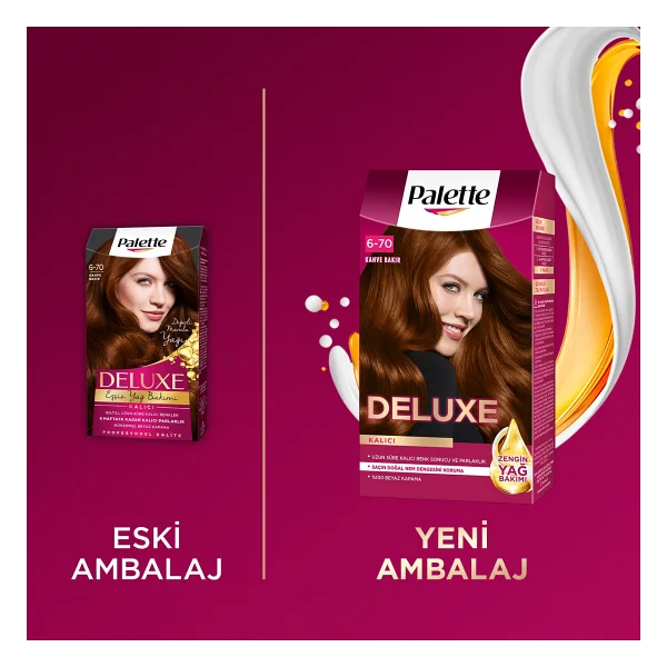 Palette Deluxe 6.70 Kahve Bakır Saç Boyası - Görsel 5