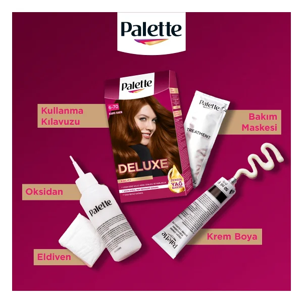 Palette Deluxe 6.70 Kahve Bakır Saç Boyası - Görsel 7