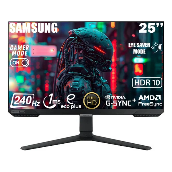 Samsung Odyssey G4 Ls25bg400euxuf 25" 1 Ms Full HD Pivot Ips 240 Hz Oyuncu Monitörü - Görsel 9