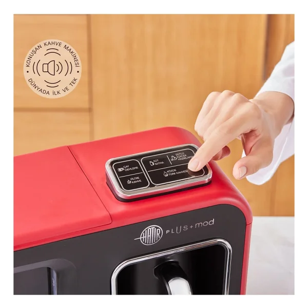 Karaca Hatır Plus Mod 5in1 Kırmızı Çay Ve Filtre Kahve Makinesi - Görsel 4