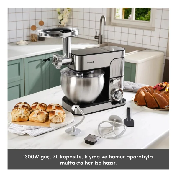 Karaca Inoxchef Pro 1300 W 7 Lt Stand Mikser - Görsel 4