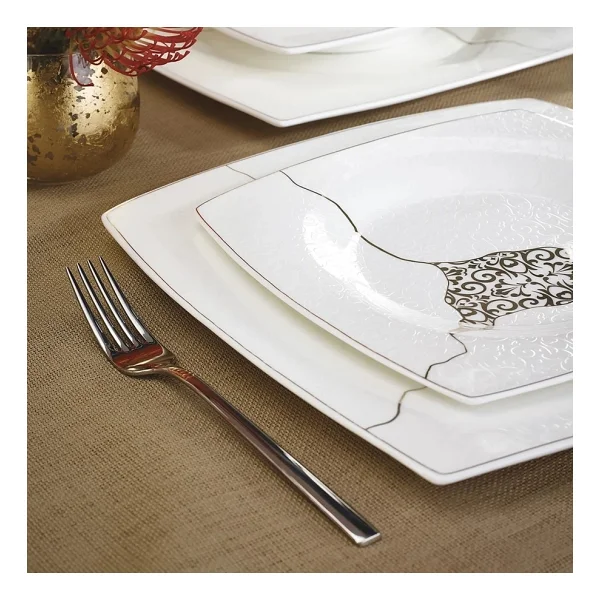 Karaca Fine Pearl Era 62 Parça 12 Kişilik Yemek Takımı - Görsel 8