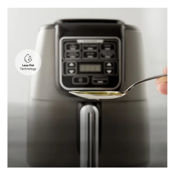 Karaca Air Pro Cook XL 2in1 Airfryer 4 Lt Konuşan Yağsız Walnut Brown Fritöz - Görsel 4