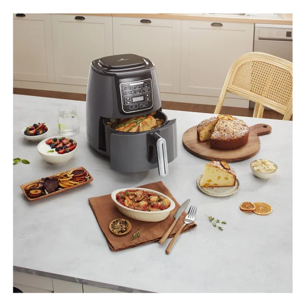Karaca Air Pro Cook XL 2in1 Airfryer 4 Lt Konuşan Yağsız Walnut Brown Fritöz - Görsel 10