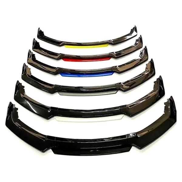 Ön Tampon Eki Universal Ön Lip Vw Transporter T5-T6-T7 Uyumlu Ön Karlık Siyah-Kırmızı - Görsel 6