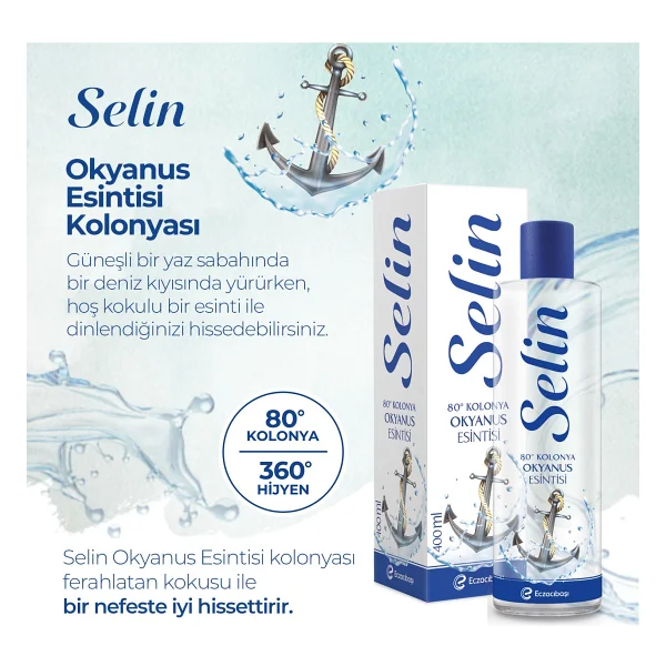 Selin Okyanus Esintisi Pet Şişe Kolonya 400 Ml - Görsel 5