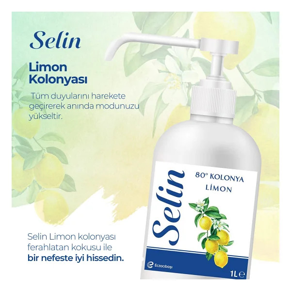 Selin Limon Sprey Kolonya 1 Lt - Görsel 4