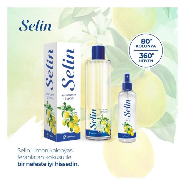 Selin Limon Sprey Kolonya 1 Lt - Görsel 6
