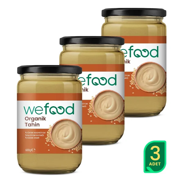 Wefood Organik Tahin 600 Gr 3'lü - Görsel 8