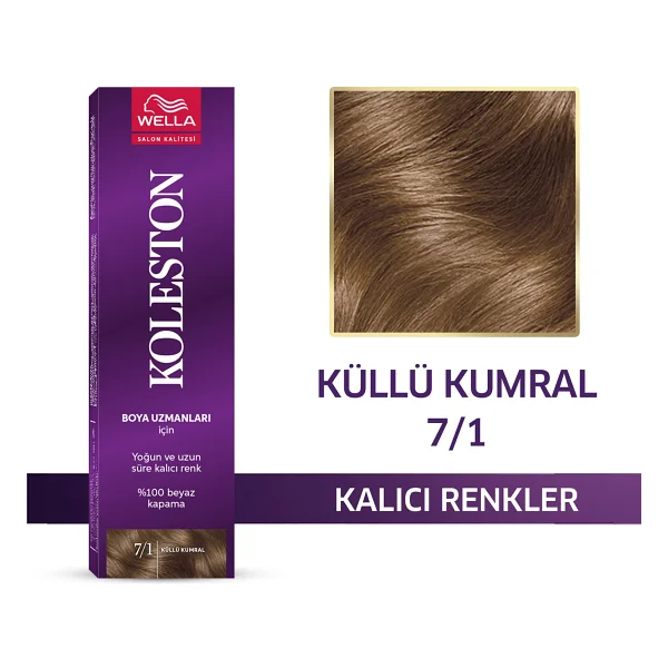Koleston Single 7.1 Küllü Kumral Saç Boyası - Görsel 2