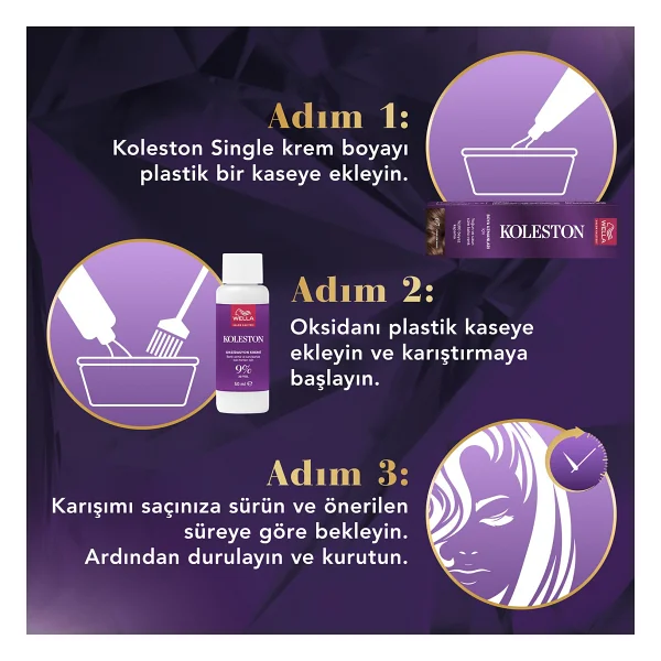 Koleston Single 7.1 Küllü Kumral Saç Boyası - Görsel 4