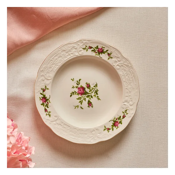 Karaca Vintage Rose 22 Cm Çukur Tabak - Görsel 4