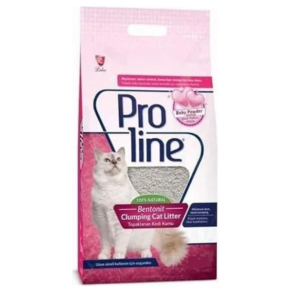 Proline Bebek Pudrası Kokulu 5 Lt Bentonit Kedi Kumu - Görsel 6