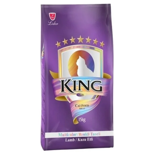 King Multicolor Kuzu Etli 15 Kg Yetişkin Kedi Maması - Görsel 4