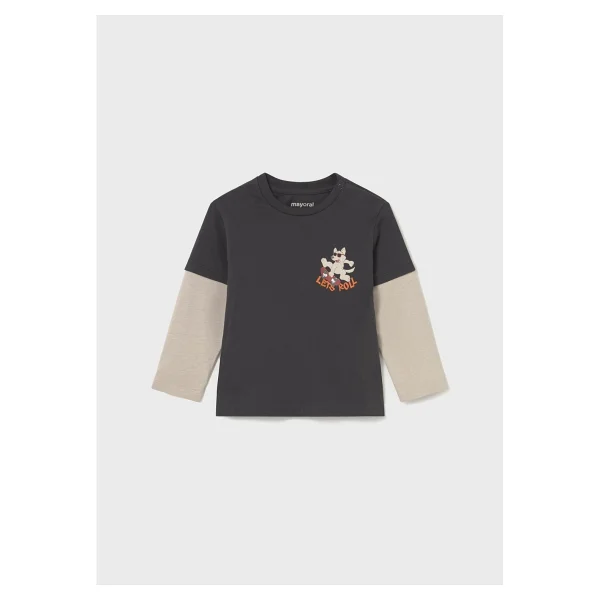 Mayoral Erkek Bebek Duble Kol Sweatshirt - Görsel 7