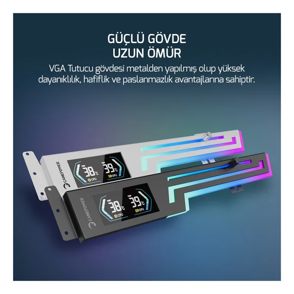 Gamepower Heatsync Siyah Argb Ekran Kartı Desteği - Görsel 5