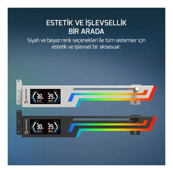 Gamepower Heatsync Siyah Argb Ekran Kartı Desteği - Görsel 6