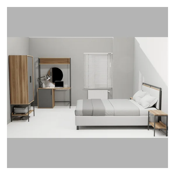 Lagomood Modulago Midi Otel Mobilya Takımı Antrasit Ceviz - Antrasit - Ceviz - Görsel 2