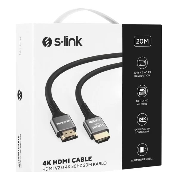 S-Link Slx-Hd4k20 20 M 4K Hdmı Kablo - Görsel 4