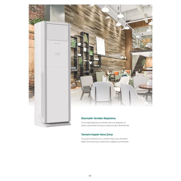 Alarko Carrier Salon Tipi 42.000 Btu Inverter Klima 48k - Görsel 3