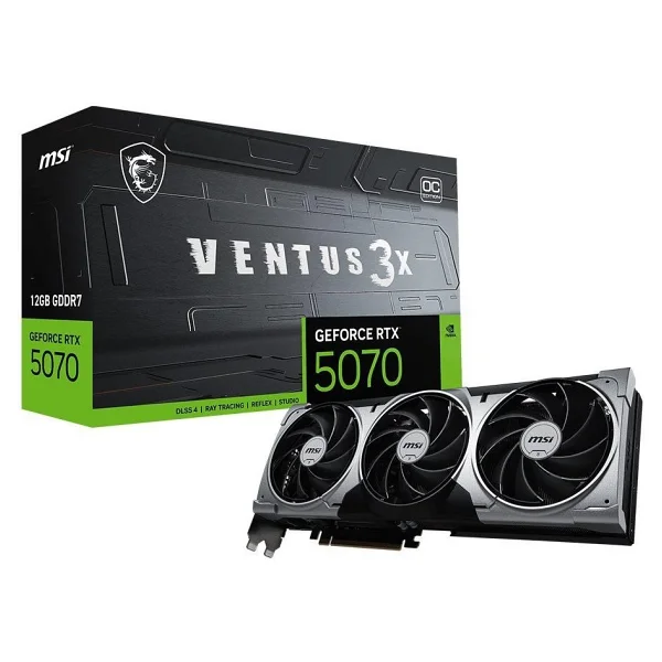 Msı RTX 5070 12g Ventus 3x Oc G5070-12v3c 192 Bit Gddr7 12 GB Ekran Kartı - Görsel 4