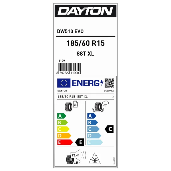 Dayton Dw510 Evo 185/60 R15 88t XL Kış Lastiği - 2026 - Görsel 5