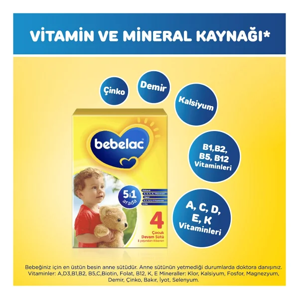 Bebelac 4 Devam Sütü 800 Gr - Görsel 4