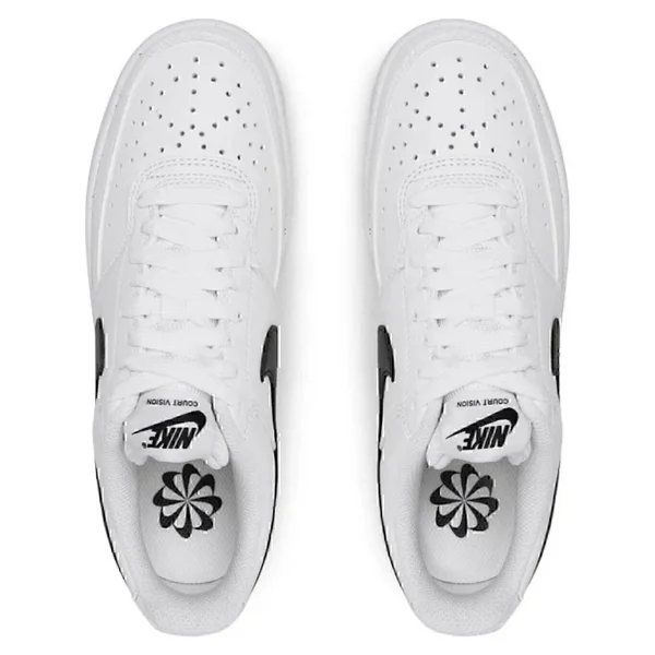 Nike Court Vision Low Nn Dh3158-101 Beyaz-Siyah Kadın Spor Ayakkabı - Görsel 3
