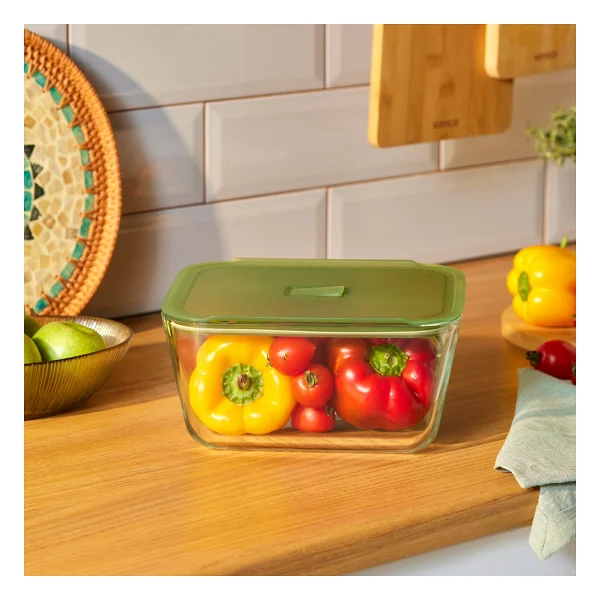 Karaca Green 2700 Ml Dikdörtgen Cam Saklama Kabı - Görsel 2