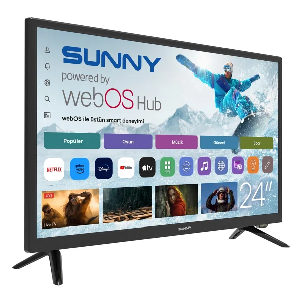 Sunny Sn24ledl262-S HD 24'' 61 Ekran Uydu Alıcılı Webos Smart LED TV - Görsel 2