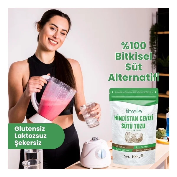 Fibrelle Hindistan Cevizi Sütü Tozu 100 Gr - Görsel 7
