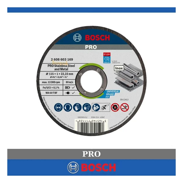 Bosch 2608603169 115x1 Mm 25 Adet Inox Kesici Disk - Görsel 2