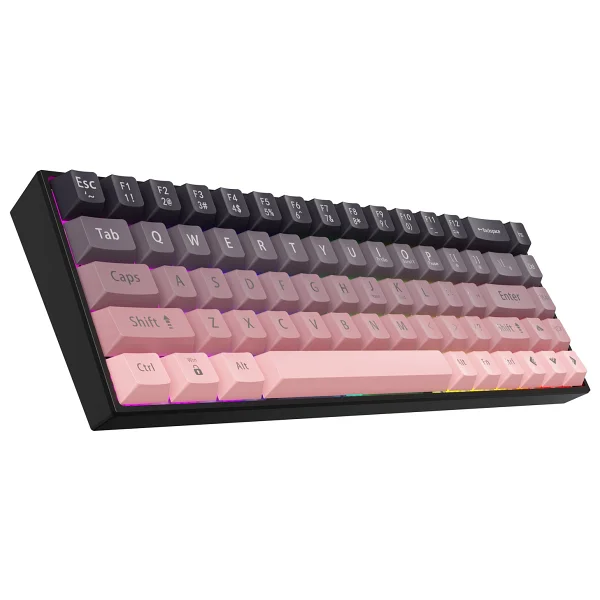 Ajazz Ak680 Pembe %65 Tkl Red Switch Kablolu Mekanik Oyuncu Klavyesi - Görsel 3