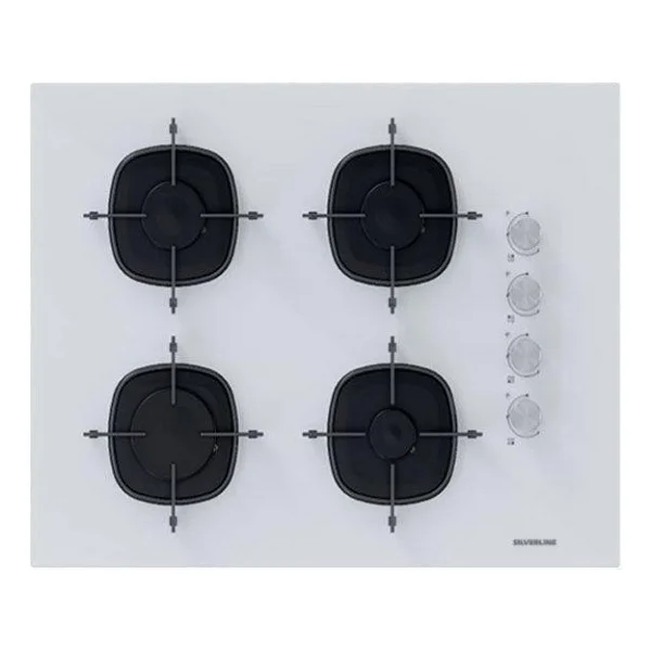 Silverline 2'li İkili Beyaz Cam Ankastre Set Cs5665w01 65cm Ocak - Bo6501w01 Turbo - Görsel 2