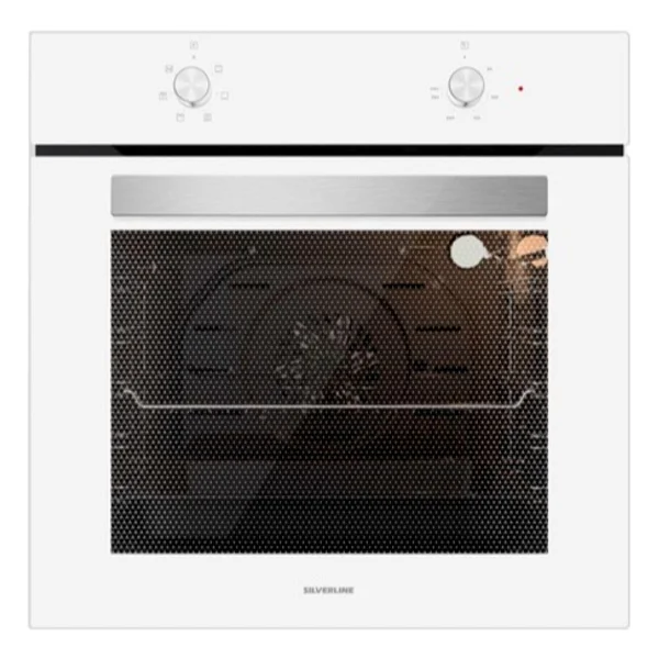 Silverline 2'li İkili Beyaz Cam Ankastre Set Cs5665w01 65cm Ocak - Bo6501w01 Turbo - Görsel 3